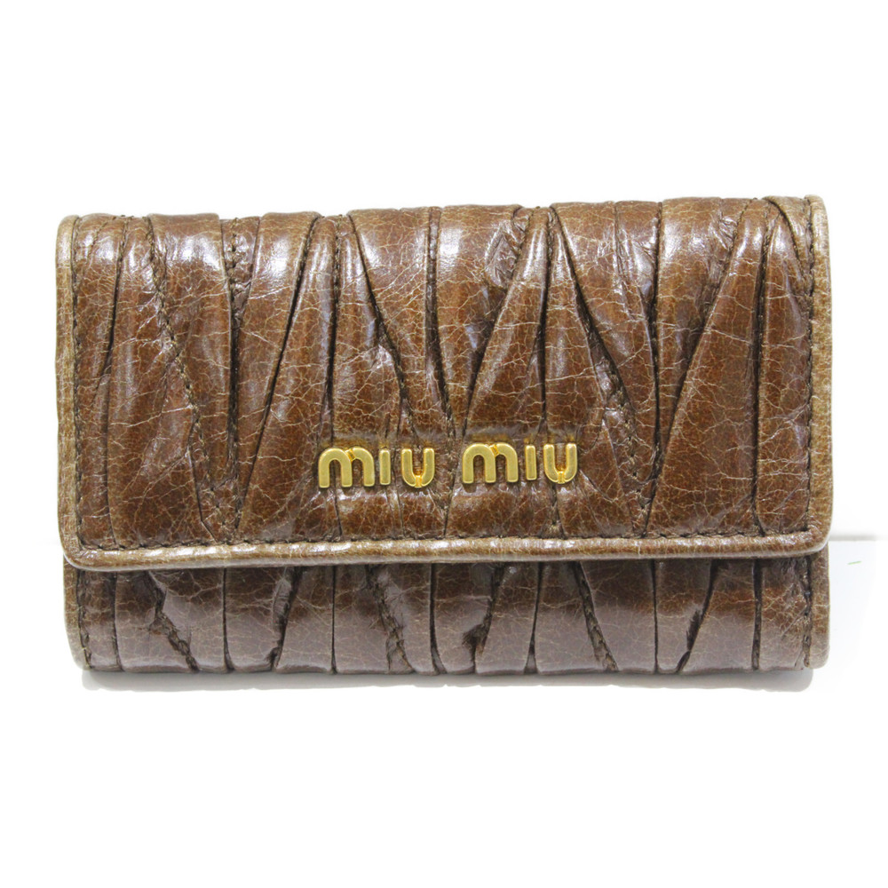 Miu Miu 6 Key Case Brown - image 1
